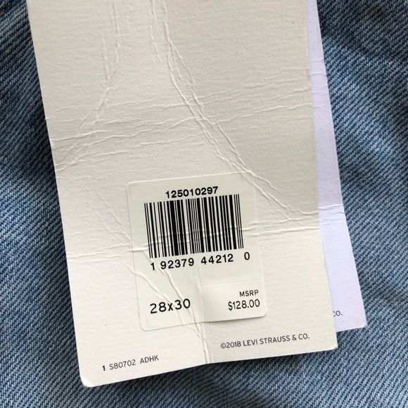 NWT LEVIS 501 ORIGINAL BUTTON FLY HIGH RIS… - Picture 4 of 9